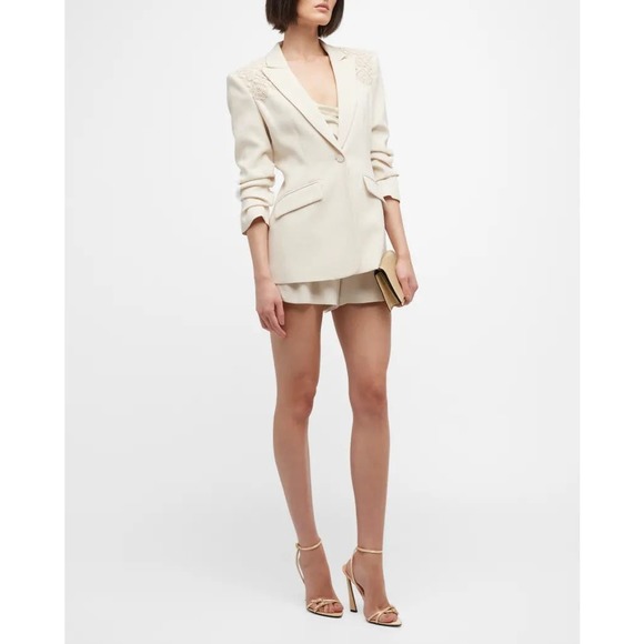 NWT CINQ A SEPT $345 Crochet Lace Corinna Short Size 8 - Picture 4 of 10